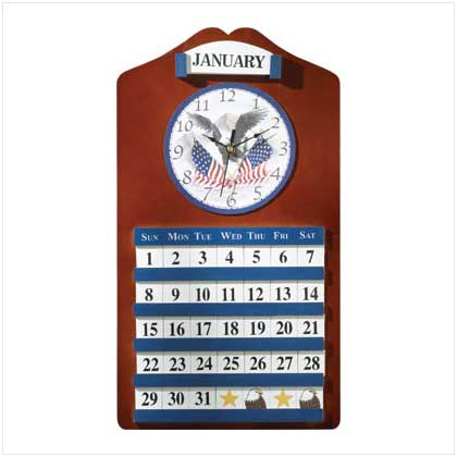 AMERICAN EAGLE CLOCK/CALENDAR