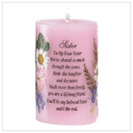 'SISTER' CANDLE