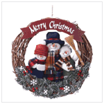 SNOWMAN FAMILY WREATH