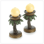 COCONUT TREE CANDLEHOLDERS