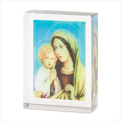 HOLY MARY AND BABY JESUS CUBE