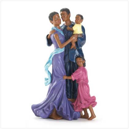 FAMILY OF FOUR FIGURINE
