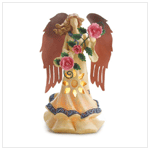 ETHEREAL LIGHTED ANGEL W/ ROSE