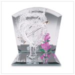 CUPID'S HEART GLASS SCULPTURE