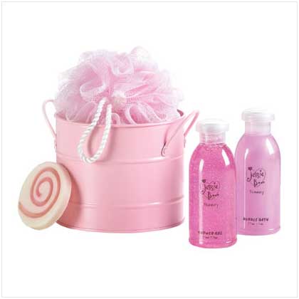 PINK BATH BUCKET SET