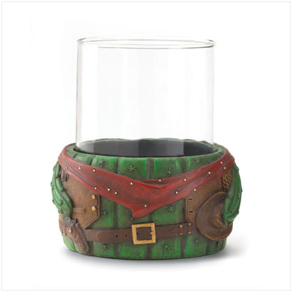 GLASS TUMBLER ON CACTUS BASE