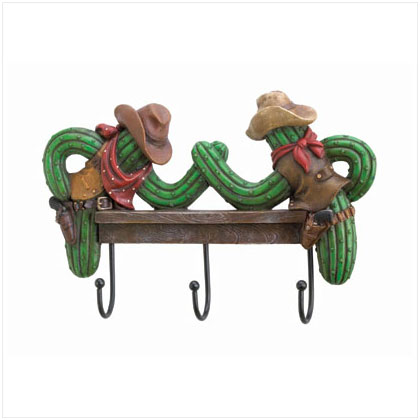 COWBOY CACTUS WALL HANGER