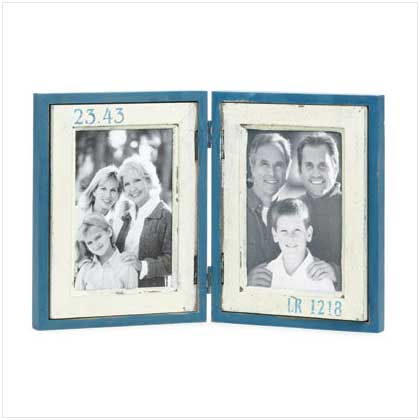 SEASIDE DOUBLE PHOTO FRAME