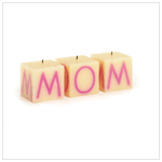 'MOM' CUBE CANDLE SET