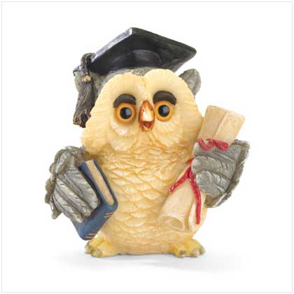 GRADUATION OWL FIGURINE