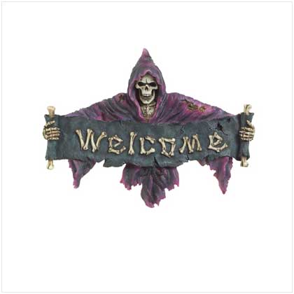 GRIM REAPER WELCOME PLAQUE