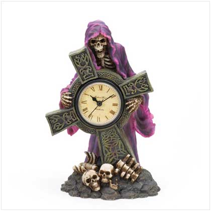 GRIM REAPER CROSS CLOCK