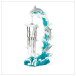 DOLPHIN ON WAVE WINDCHIME