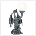 DRAGON W/ GLOBE TABLE LAMP
