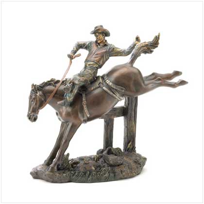 BUCKING BRONCO FIGURINE