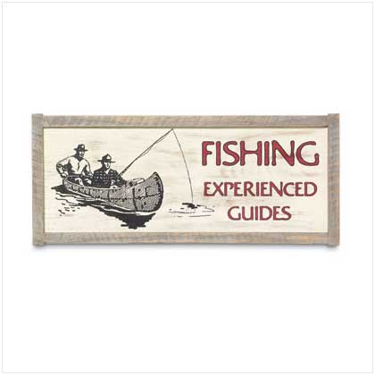 FISHING GUIDES WALL PLAQUE