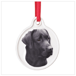BLACK LAB ORNAMENT