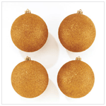 GOLD GLITTER ORNAMENTS