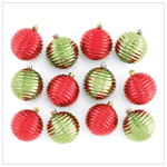 RED & GREEN ORNAMENTS