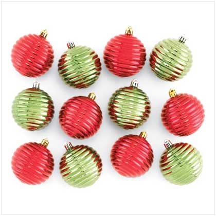 RED & GREEN ORNAMENTS