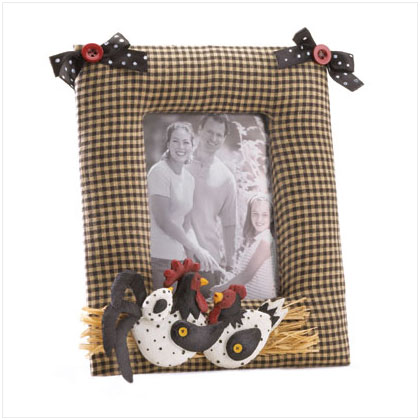 FABRIC CHICKEN PHOTO FRAME