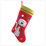 PLUSH CAT STOCKING