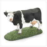PORCELAIN COW FIGURINE