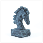 ALUMINUM HORSE ON BASE