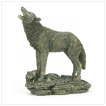 HOWLING WOLF FIGURINE
