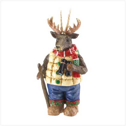 DEER WITH BINOCULARS ORNAMENT