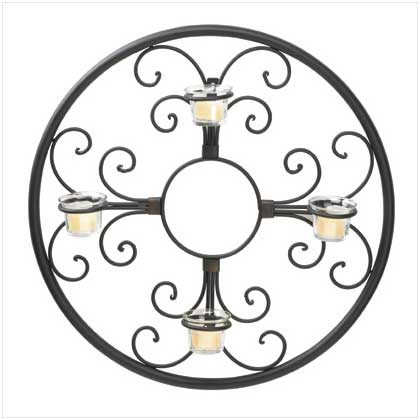 CIRCULAR WALL CANDLEHOLDER