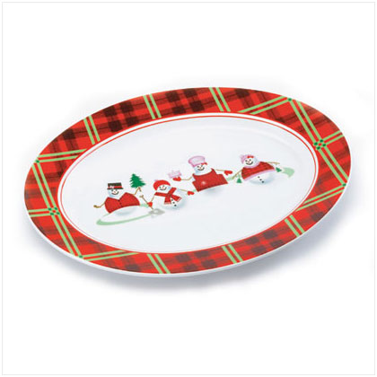 PERFECTLY PLAID SERVING PLATTE