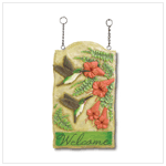 HUMMINGBIRD WELCOME SIGN