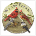 WELCOME FRIENDS GARDEN PLAQUE