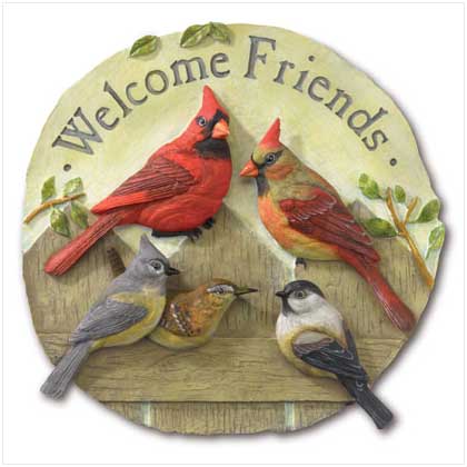 WELCOME FRIENDS GARDEN PLAQUE