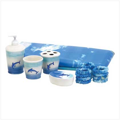 DOLPHIN 6 PC BATHROOM SET