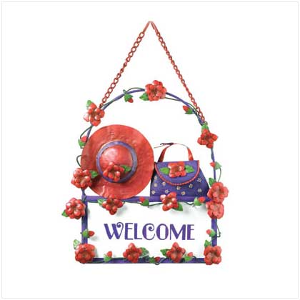LADIES' CLUB HAT WELCOME SIGN