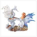 FAIRY WITH DRAGON FIGURINE