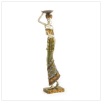 MASAI WOMAN WITH TRAY FIGURINE