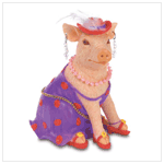 FASHION PIGLET FIGURINE
