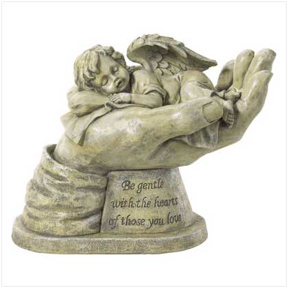CHERISHED CHERUB STATUE