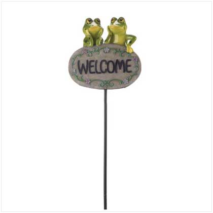 FROG WELCOME SIGN