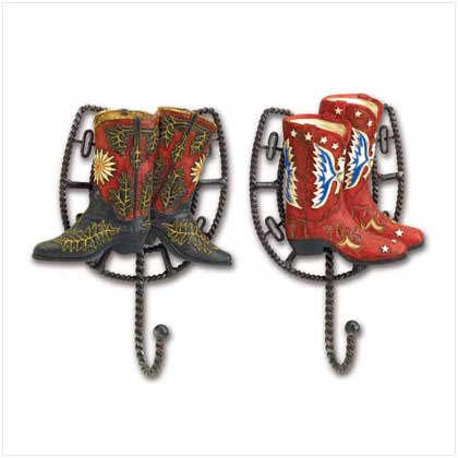 COWBOY BOOT WALL HOOKS