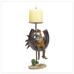 COWBOY ROOSTER CANDLEHOLDER