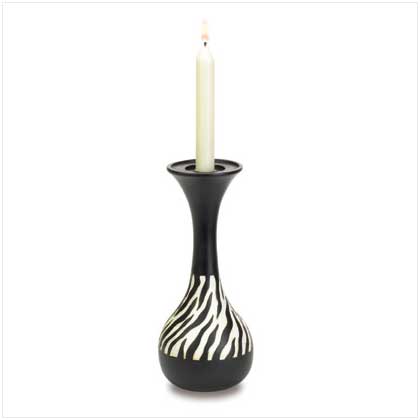 ZEBRA STRIPE CANDLEHOLDER
