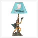 VIKING LAMP - POLYRESIN