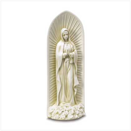 POLYRESIN VIRGIN MARY FIGURINE