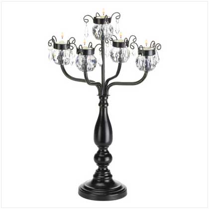 CRYSTAL-TRIMMED CANDELABRA