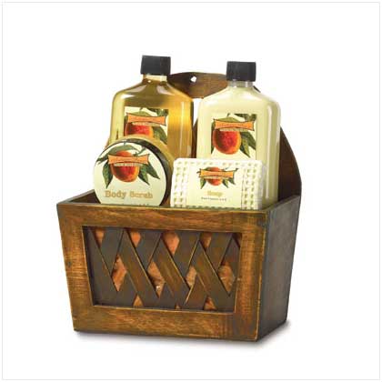 PEACH ORCHARD BATH BASKET
