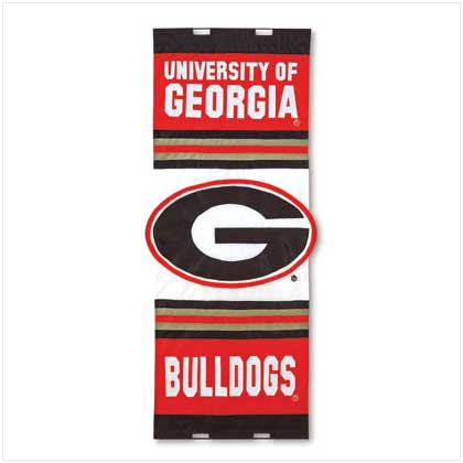 UNIV OF GEORGIA DOOR FLAG